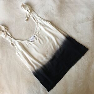 Feel The Piece White and Black Tank Top